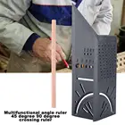 Квадратный 45 градусов 90 градусов линейка 3D деревообрабатывающий шарнир Калибр стрелочный знак линия манометр ласточкин хвост шаблон маркировка направляющие инструменты