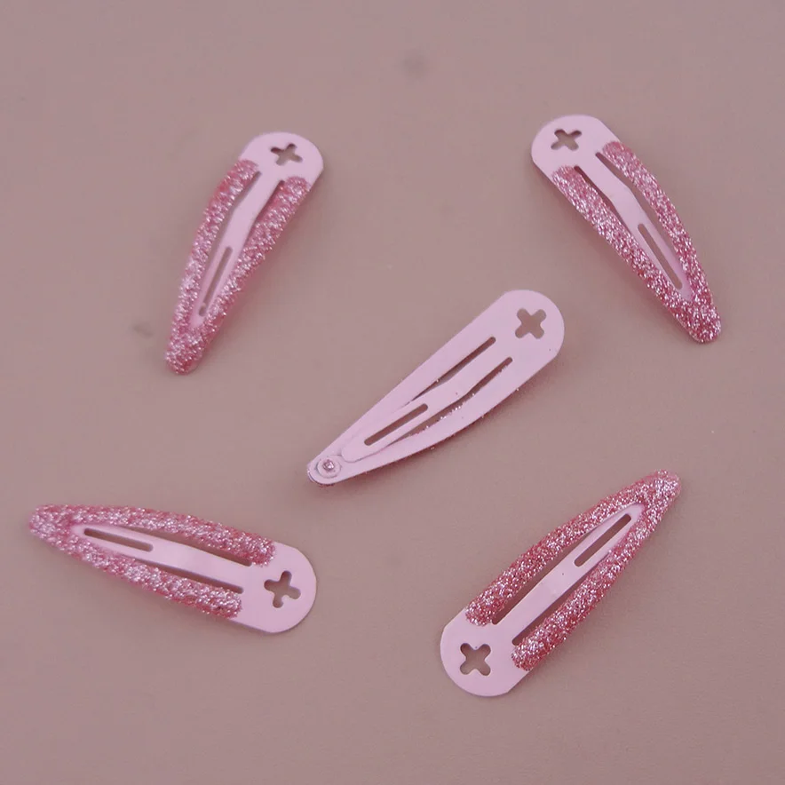 Зажим металлический светло-розовый 4 0 см 1 5 дюйма 50 шт. с крестообразным