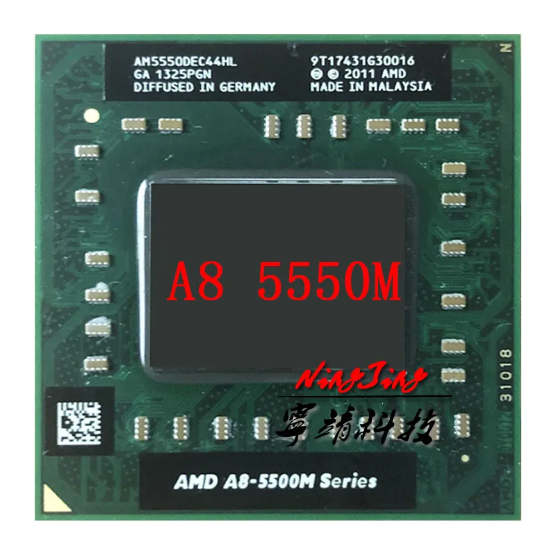 AMD A8 Series 5550M 5550 M 2 1 GHz четырехъядерный процессор AM5550DEC44HL разъем FS1|Процессоры| |