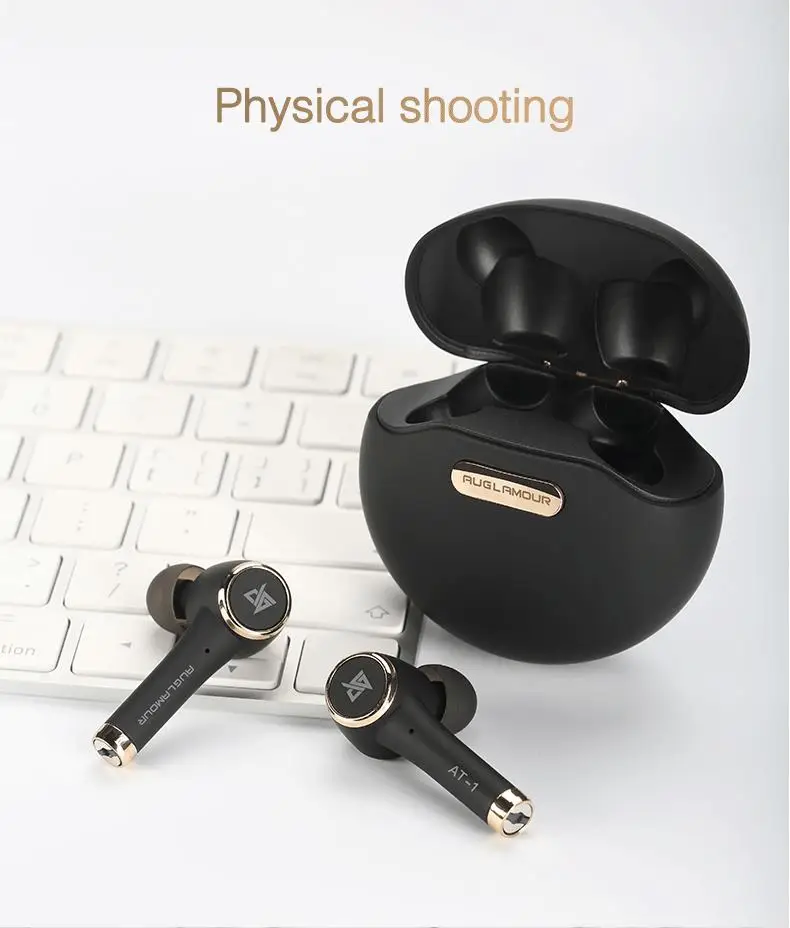 Auglamour AT-1 Bluetooth 5,0 TWS наушники беспроводные наушники fone de ouvido Smart Touch гарнитура с шумоподавлением стиль ушей