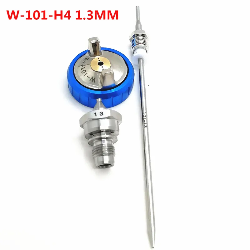 W-101 Perfect atomization High quality 1.0/1.3/1.5/1.8mm nozzle sprayer Three-piece needle cap set W101 kit spray gun | Инструменты