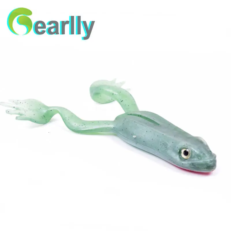 Gearlly 5 шт./лот, 12 см/12 г, 5 цветов, мягкая Жаба, гренуль, мягкая лягушка, светящаяся искусственная приманка, рыболовные приманки, приманки для окуня