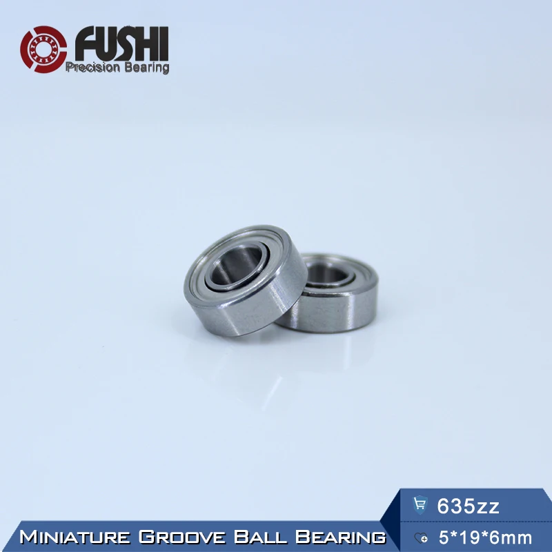 635ZZ подшипник ABEC 5 ( 10 шт.) 5*19*6 мм миниатюрные герметичные 635Z шарикоподшипники 635