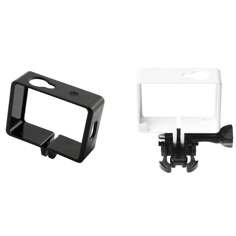 

2 комплекта защитный корпус боковая рамка Корпус для Xiaomi Yi Xiaoyi аксессуары для спортивной экшн-камеры, черный и белый