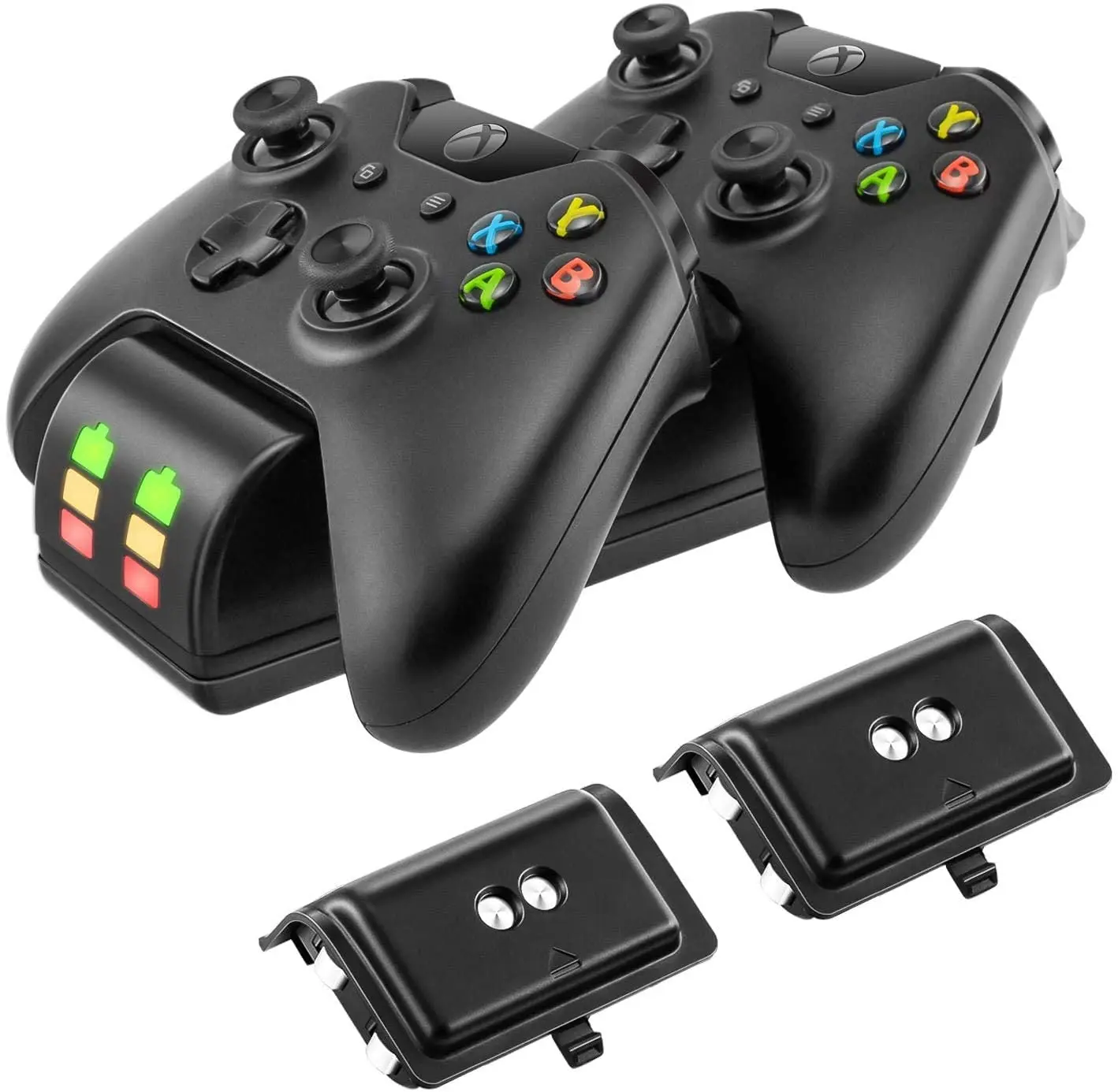 Зарядное устройство для контроллеров xbox one / x s зарядная станция с 2x2200 мАч