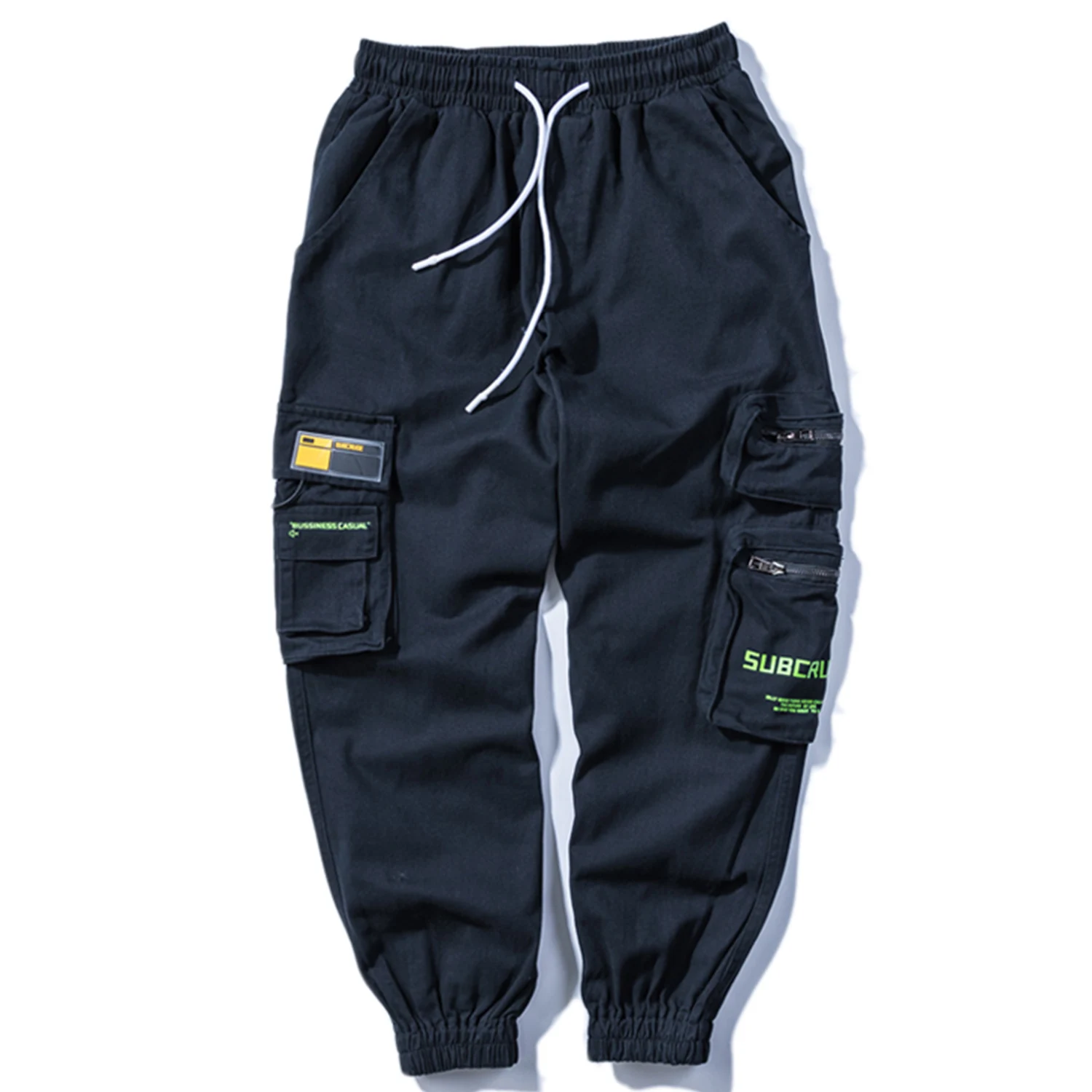 Брюки карго LACIBLE мужские на молнии повседневные штаны с принтом надписи уличная