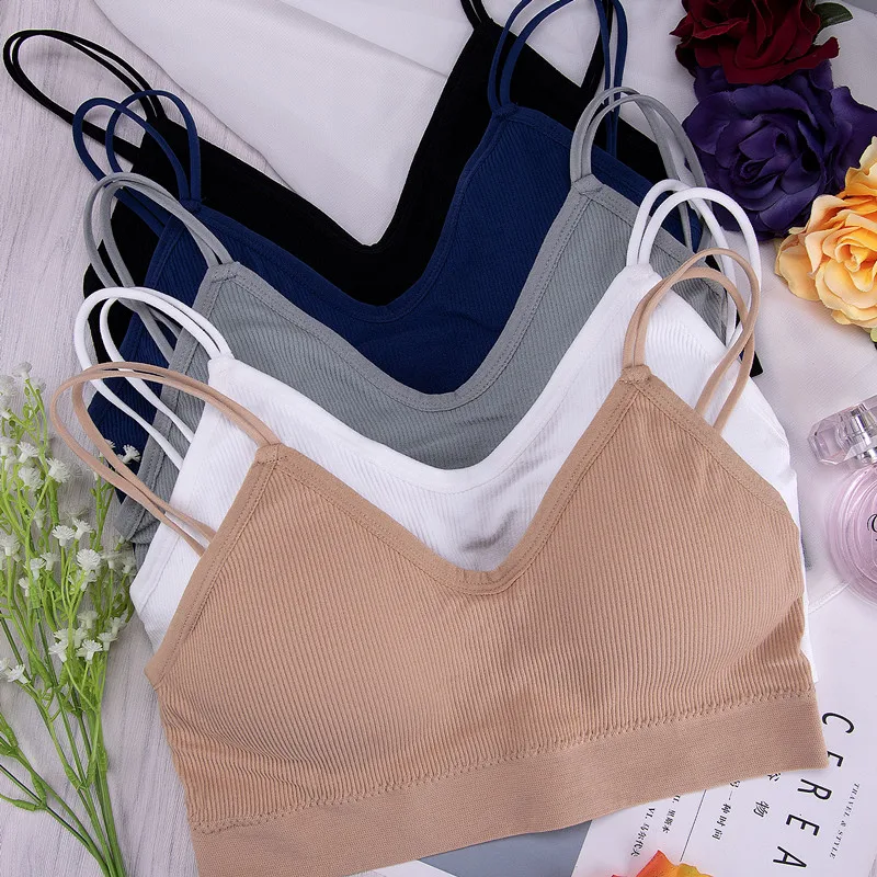 

Non-marking Bra Women's Thin Sling Without Steel Ring, Big U-shaped Back, Gather-free Bra, Sexy Tube Top, Outer Wear Sports Bras