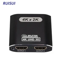 1x2 hdmi compatible splitter 1 in 2 out hdmi splitter supports full hd 4k 30hz 3d for xbox ps3 ps4 blu ray player and more