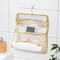 bathroom accessories shower waterproof hanging clothes bag to the bedroom wall hanging organizer storage bag
