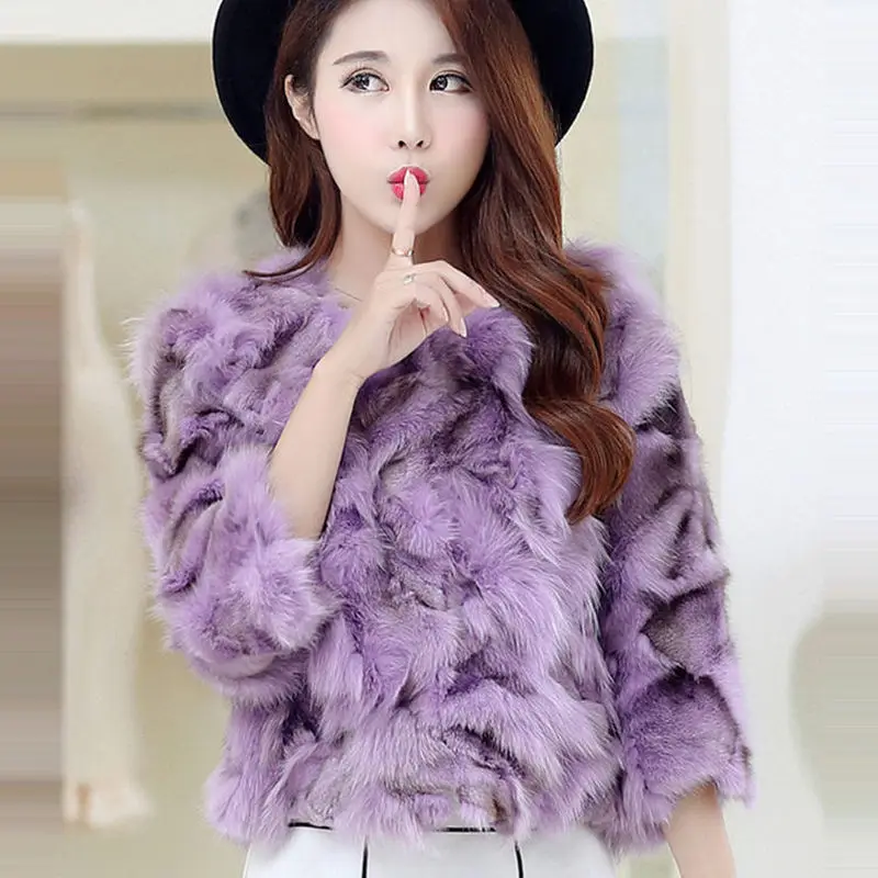 

Short Fox Fur Coats Women Fashion Natural Whole Skin Genuine Real Fox Fur Jackets 2020 Winter Warm Overcoats