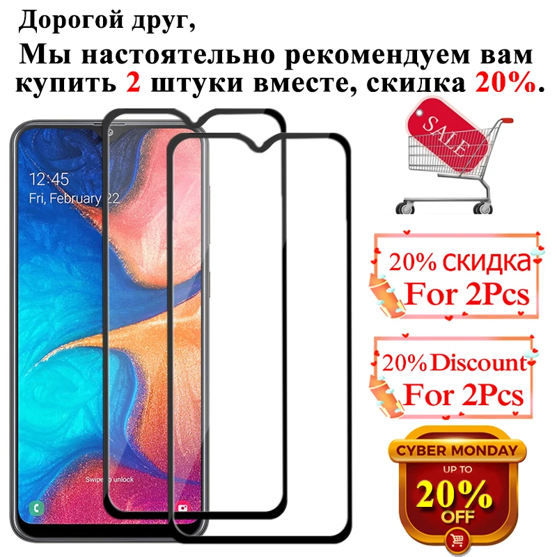 Закаленное стекло протектор экрана для samsung Galaxy A20 A20e A2 Core Защитная Броня Samsun A 20