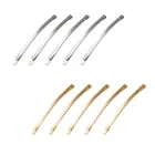 Заколки для волос Металлические сделай сам для женщин, заколки золотистые и серебристые, аксессуары для волос, 5 шт.