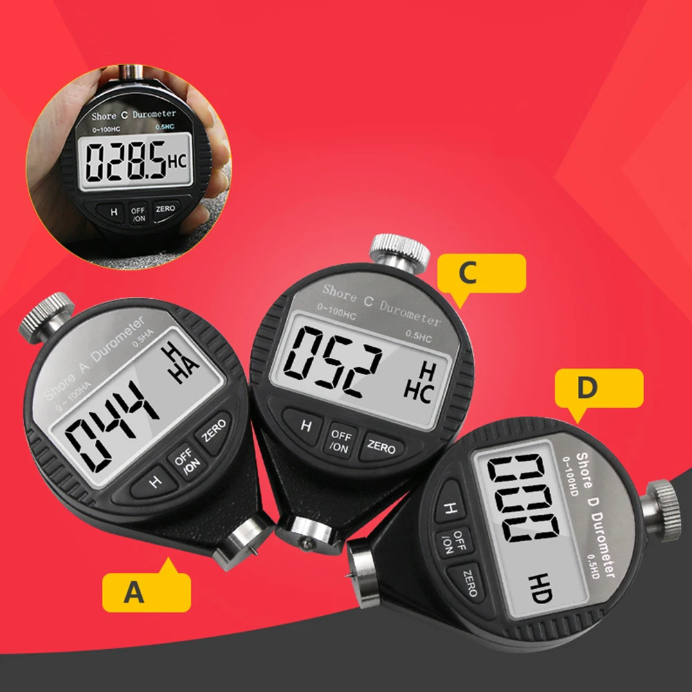 Цифровой Измеритель Твердости дюрометр 3 режима для различных точек касания ЖК