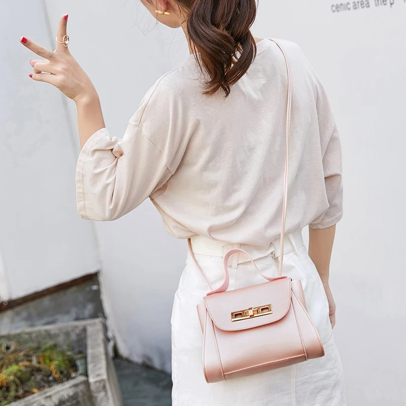 UKQLING Маленькая женская сумка с замком клапаном для девушек слинг мессенджер на