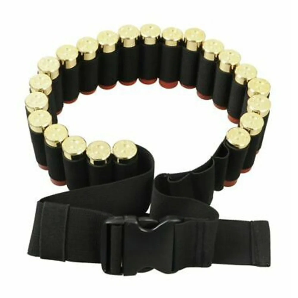 

25 Rounds Shotgun Bandoleer Airsoft Paintball For 12GA 20GA Shell Holder Ammo Two Point Gun Sling Strap Belt Sling