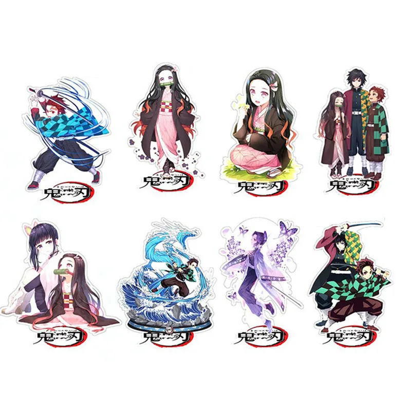 

Anime Demon Slayer: Kimetsu no Yaiba Acrylic Figures Stand Model Magan Tanjirou Nezuko Desk Decor Ornaments 15cm