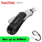 USB-флеш-накопитель SanDisk OTG для IPhone, 128 ГБ, 64 ГБ, 256 ГБ