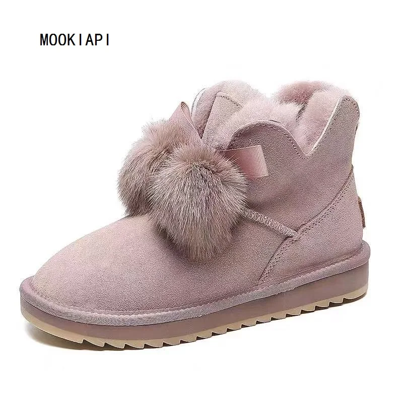 Австралийские высокие качественные зимние сапоги 2019 Натуральная Воловья кожа