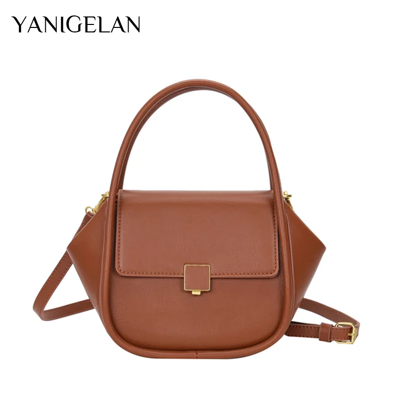 

Brand Luxury Ladies Bat Totes Designer Leather Women's Shoulder Crossbody Bags New Fashion Pu Handbags Vintage Sac De Luxe Femme