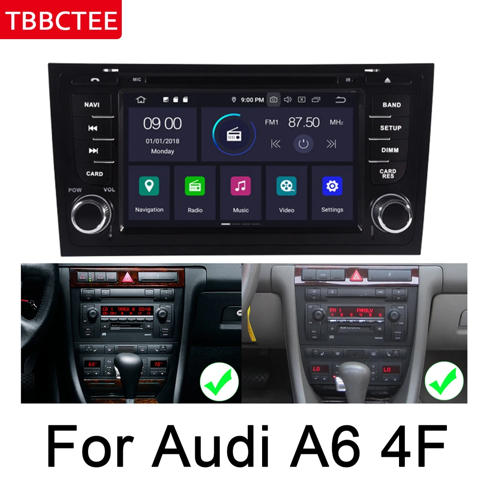 Мультимедийный плеер для Audi A6 S6 4B Android стерео DVD GPS навигация карта|Автомагнитолы| |