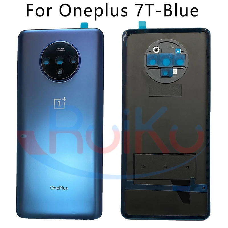 Новое заднее стекло OnePlus 7T Крышка батарейного отсека One Plus 7t задняя панель корпуса