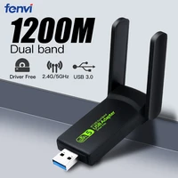 1200mbps usb3 0 wifi adapter 2 4g5ghz network card wifi dongle ethernet for pc desktop laptop 5ghz wireless adapter free driver