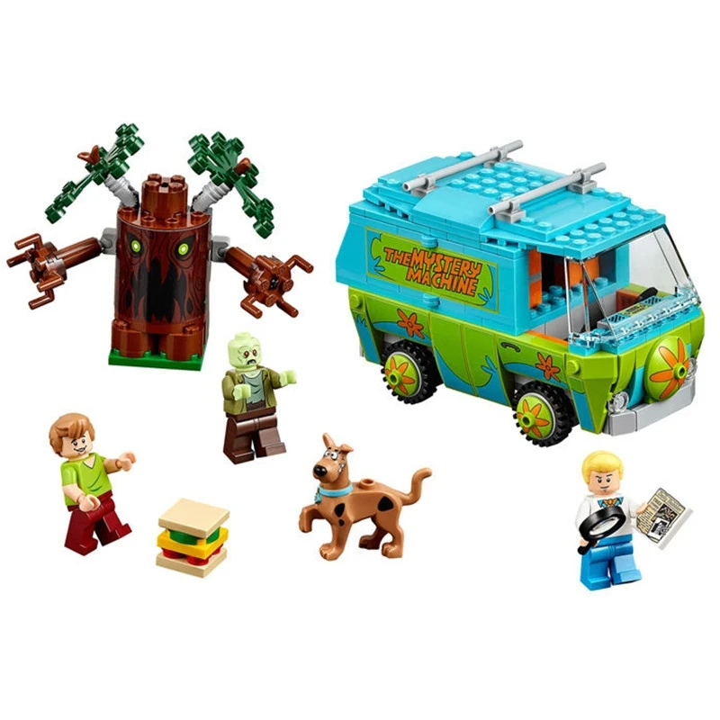 

10432 & 10430 10429 10428 Scooby Mystery Machine Bus City Building Block Bricks Toys Joint Christmas Child Gift Toy