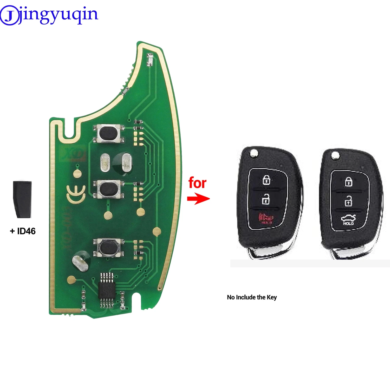 Jingyuqin 3B 433 МГц с id46 Автомобильный ключ плата управления для hyundai Solaris Accent Tucson l10 l20 l30 Kia Rio Ceed