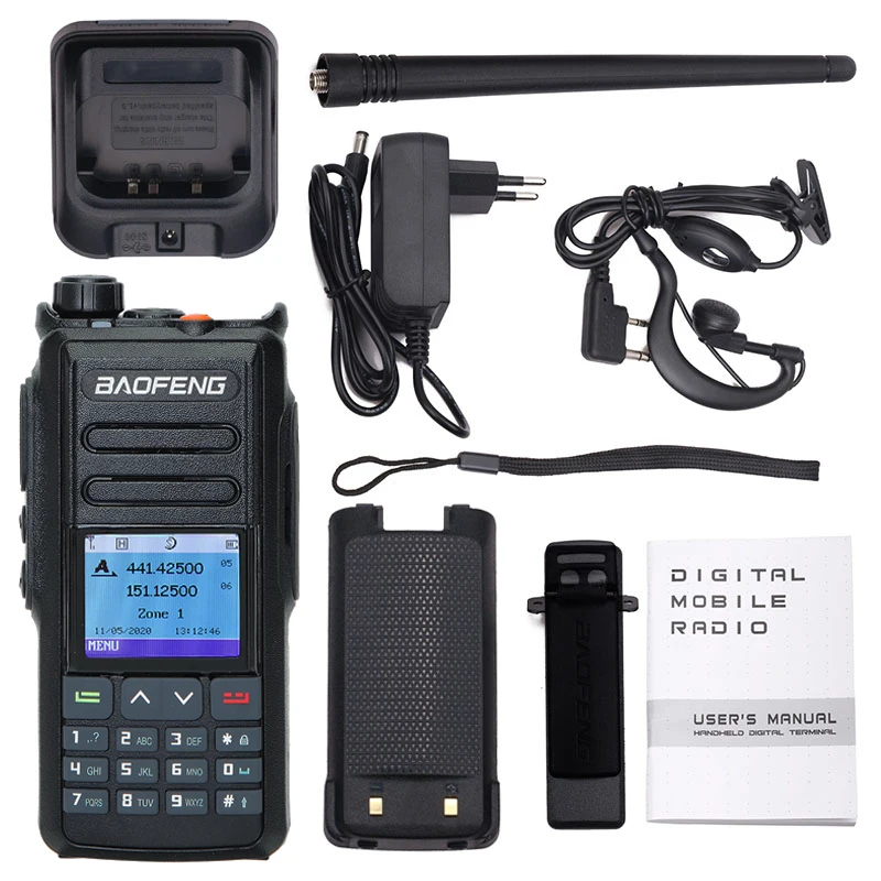 Baofeng DM-X GPS уровня 1 и 2 Tier II с двумя часовыми поясами Slotl/аналоговый обновления DMR