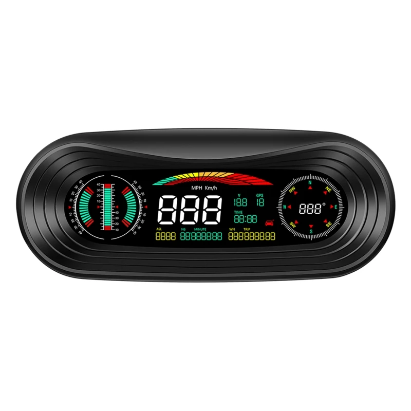 

Head Up Display HUD Car GPS Projector Head-up Monitor Alarm Auto GPS Turbo Digital Speedometer HUD Display On-board