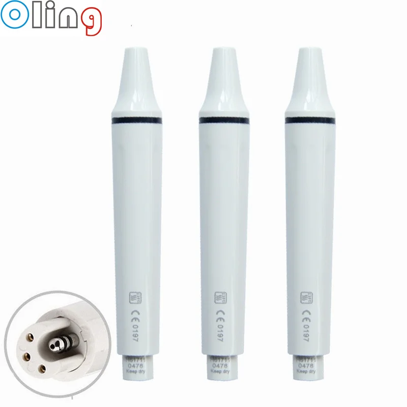 

3PCS Dental Ultrasonic Scaler Handpiece Detachable Piezo Scaler Dental Ultrasonic Scaling Handle Fit EMS WOODPECKER