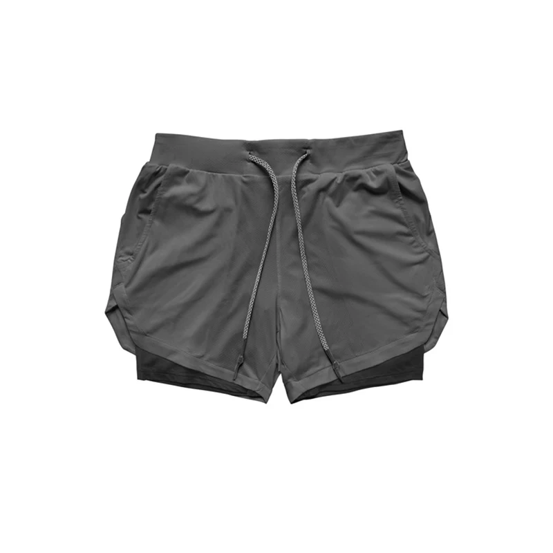 

2 in 1 shorts mens training running cargo sweat summer sport shorts plus size custom bike men 2 in 1fitness shorts