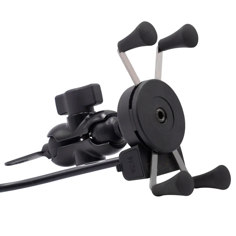 motorcycle mobile phone holder rechargeable usb charger with switch electric vehicle mobile phone holder outdoor cycling parts free global shipping