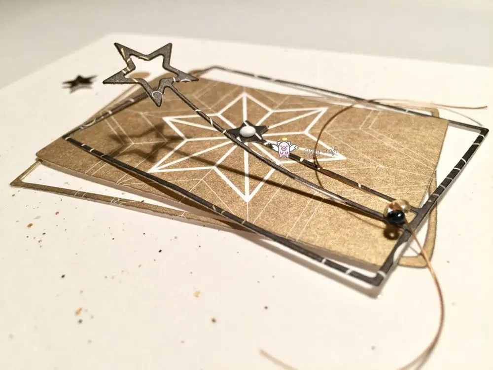 Металлические Вырубные штампы форма для вырезания звезда фотоальбом бумажный