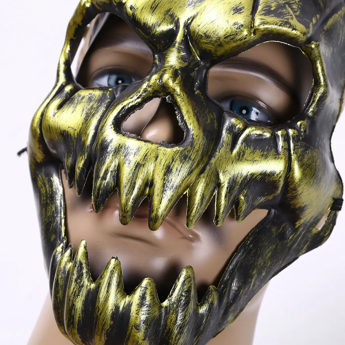 2 шт. маскарадные маски для Хэллоуина легкая пластиковая крышка лица страшный