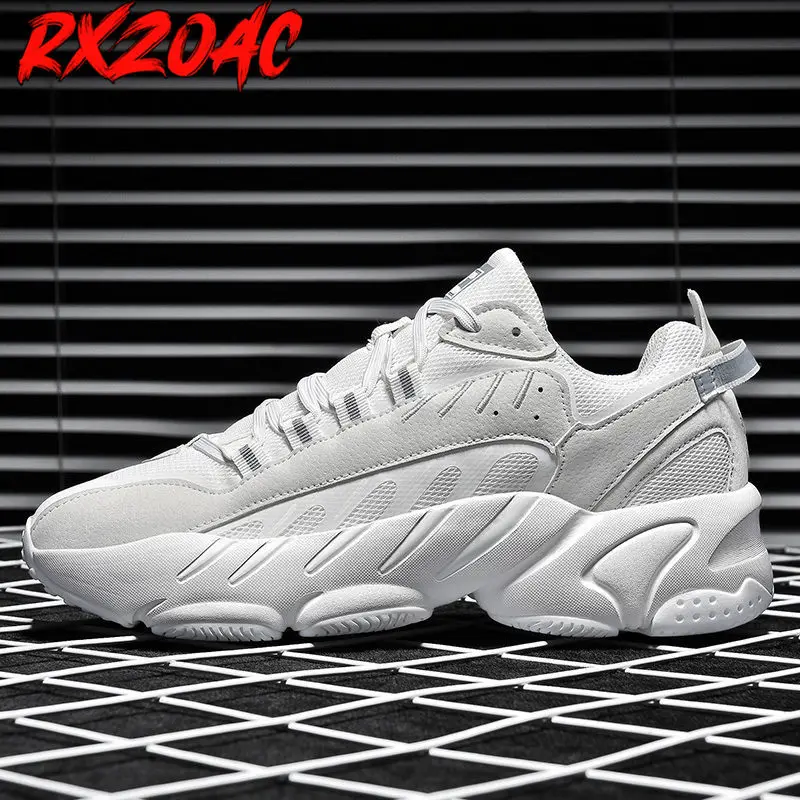 Кроссовки мужские на шнуровке мягкие с амортизирующим эффектом K12 размера плюс