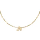 DUOYING, индивидуальная эмалированная искусственная цепь для тенниса, персонализированная подвеска-чокер, оригинальные детские буквы, циркониевая цепь, ожерелье, ювелирные изделия