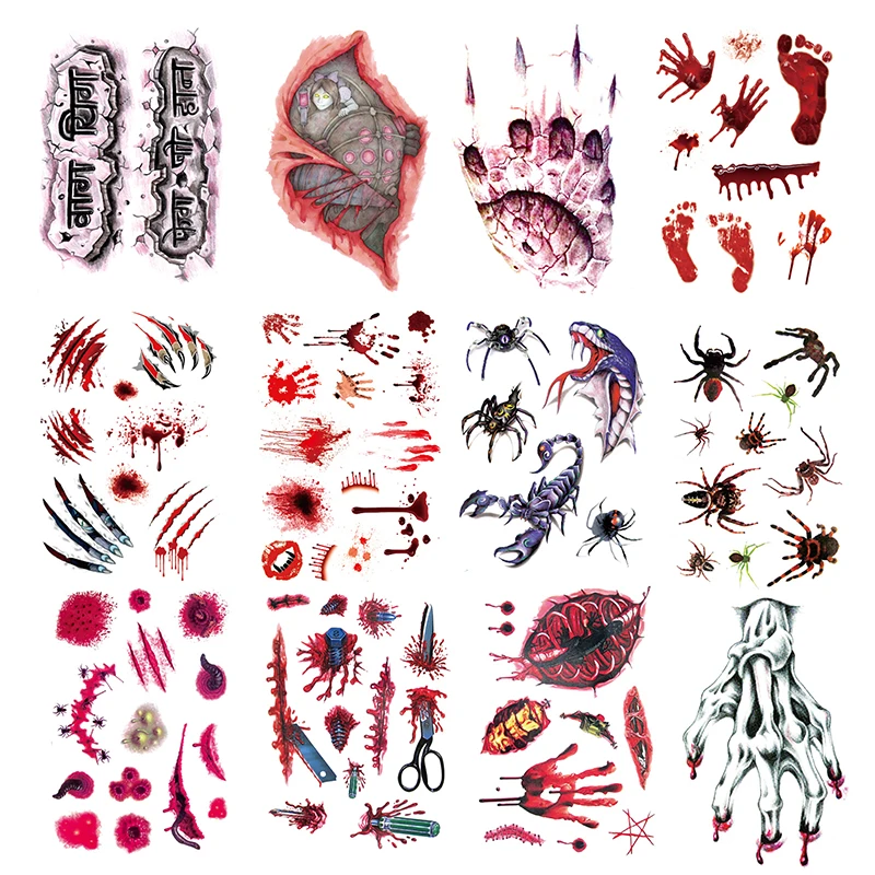 Экологически водостойкая временная татуировка на руку реквизит для