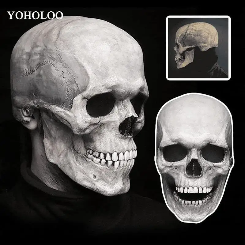 

Подвижная челюсть для мужчин и женщин, мужской шлем из латекса