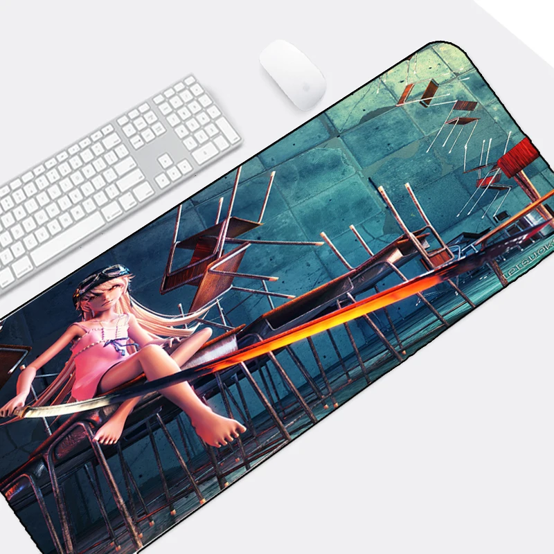 Коврик для мыши Hadsome девочек серия Monogatari большой Настольный коврик Oshino Shinobu