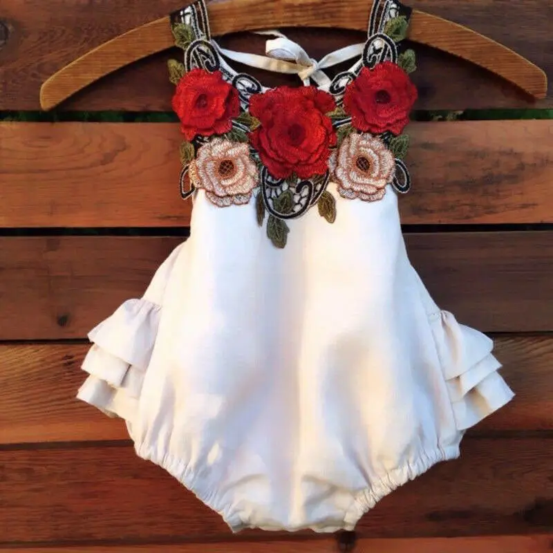 

Summer Toddler Kids Baby Girls Off Shoulder Rompers Jumpsuits Playsuit Trousers