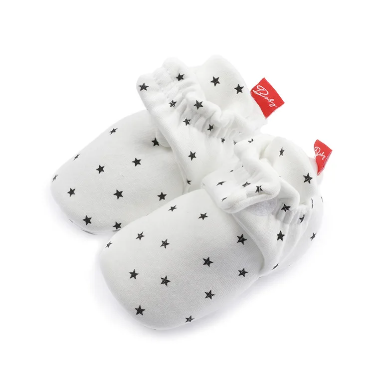 

Star Print Newborn Baby Socks Shoes Boy Girl Toddler First Walkers Booties Cotton Soft Anti-slip Warm Infant Crib Shoes