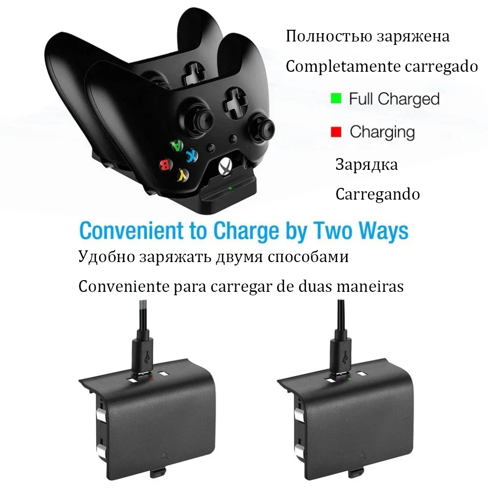 battery charger charging dock for control x box xbox one s x controller stand gamepad accessories portable support base game kit free global shipping