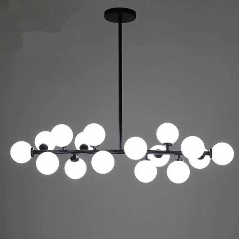 Длина 1000 мм золото/черная магия фасоли led подвесные осветители для гостиной