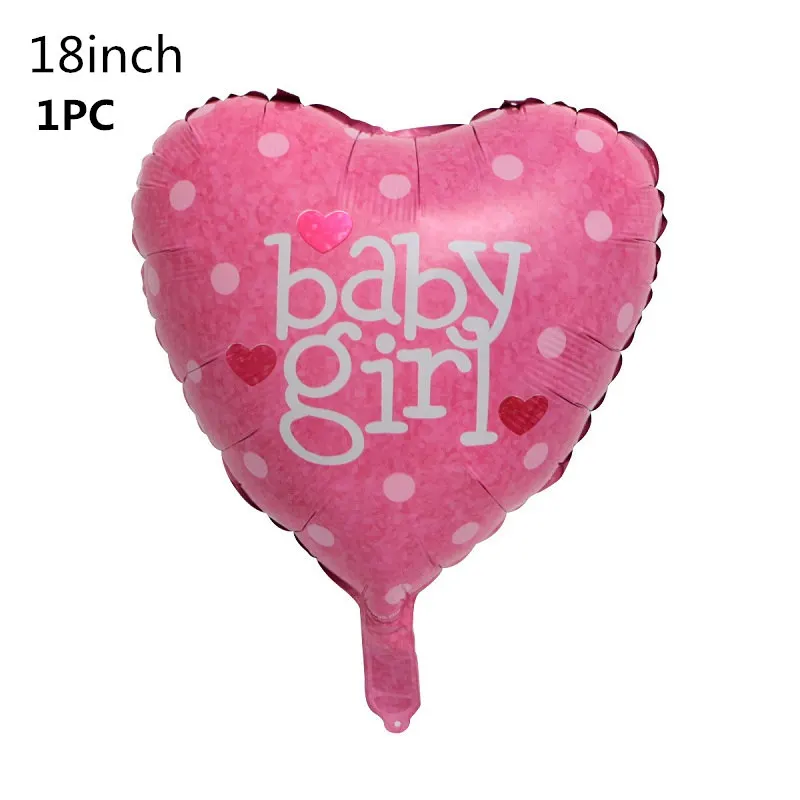 1P heart balloon 2 Украшение для детского душа DIY скатерть, бумажная тарелка, чашка, посуда для маленьких мальчиков и девочек, на день рождения, пол, открытые вечерние принадлежности для малышей - Цвет: 1P heart balloon 2