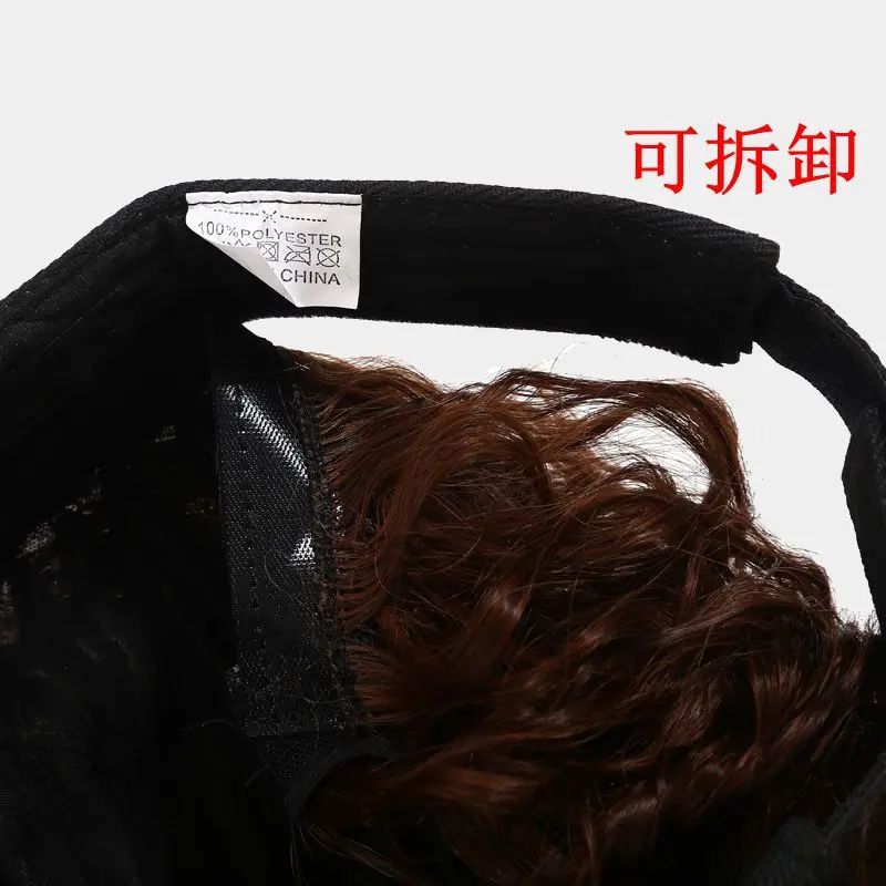 

Women Fake Flair Hair Visor Sun Hat Newest Novelty Baseball Cap Wig Cap Toupee Funny Hair Snapback Hats Casquette Cool Gift