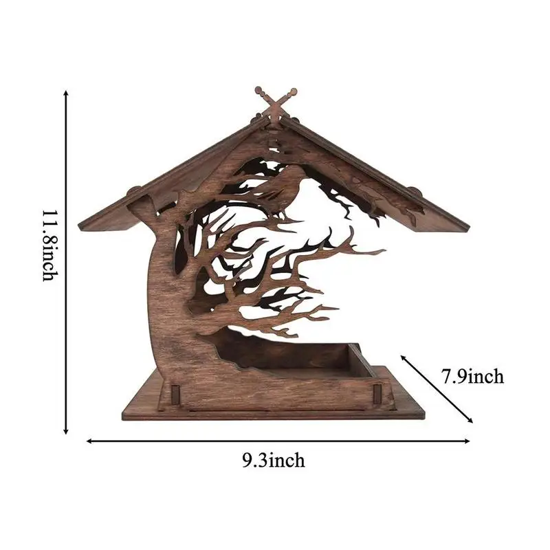 

1pc Gardening Craft Bird Nest Installation Simple House X About Shape X 7.9 9.3 11.8 Decoration Garden Inch R0Y9
