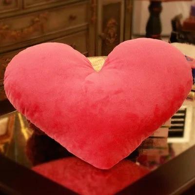 Light red heart Звезда в форме сердца бросок набивная Подушка плюшевая кукла, подарок для девочки диванная подушка бросок декоративная наволочка для подушки Свадебный декор - Цвет: Light red heart