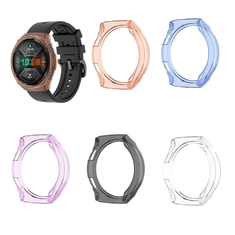 Защитный чехол из ТПУ с рамкой для часов Hua wei GT 2e Smart Watch Band R9UB|Смарт-аксессуары| |