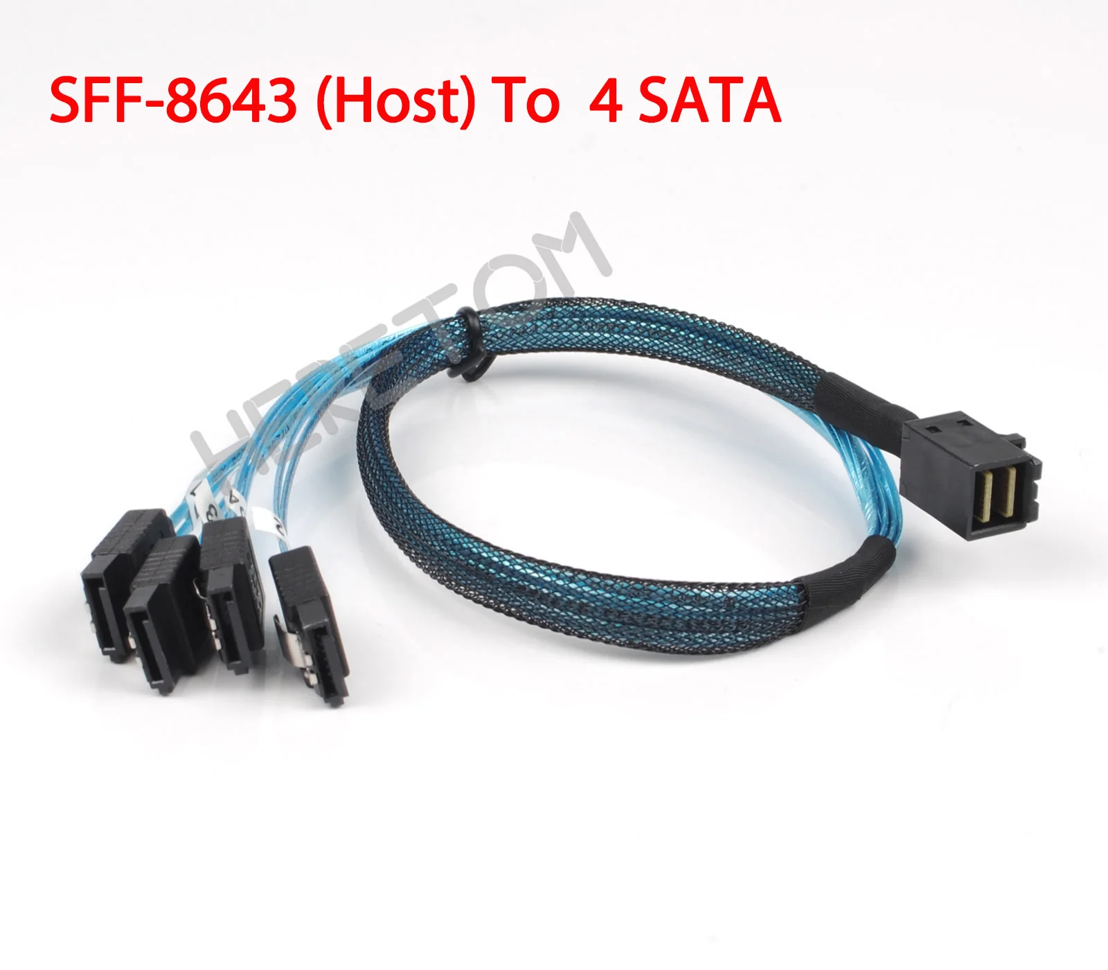 0 5 м 1 внутренний HD Mini SAS Кабель SFF 8643 To 4 SATA to кабель подключения к жесткому диску 100
